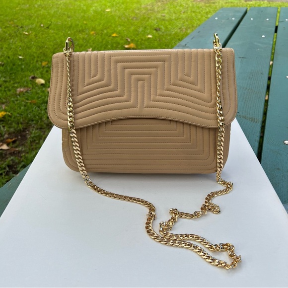 BALLY Shoulder Bag Handbag Leather Beige Crossbody Bag - Picture 2 of 16